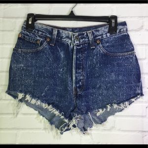 VTG Levi's Size 9 Denim Jean Cheeky CutOff Shorts
